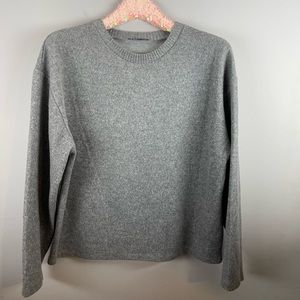 Zara Gray Crew Sweater Top